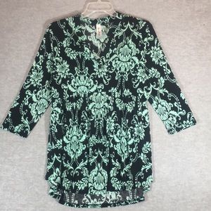 PERFECTLY PRISCILLA Stretch Jersey Knit Extra Long Line Oversized Relaxed Fit